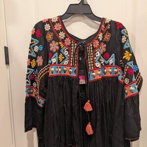 Beautiful Indian embroidered floral vest